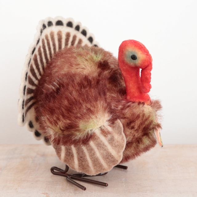 アンティーク シュタイフ ターキー 七面鳥 Steiff Tucky 10cm