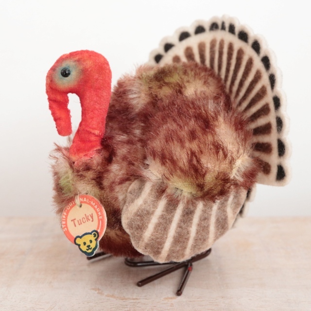 アンティーク シュタイフ ターキー 七面鳥 Steiff Tucky 10cm