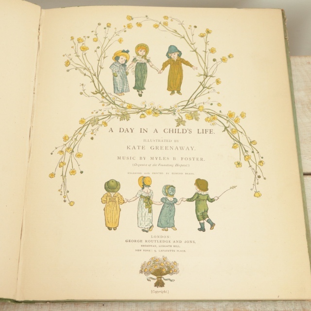 ケイト・グリーナウェイ A DAY IN A CHILD'S LIIFE 初版本  Kate Greenaway