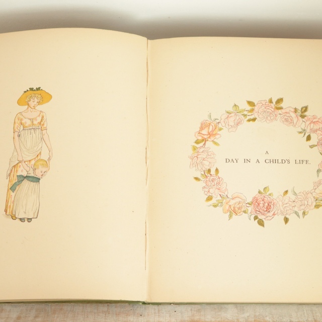 ケイト・グリーナウェイ A DAY IN A CHILD'S LIIFE 初版本  Kate Greenaway