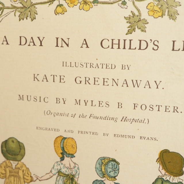 ケイト・グリーナウェイ A DAY IN A CHILD'S LIIFE 初版本  Kate Greenaway