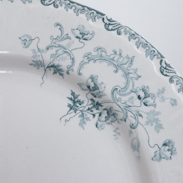 アンティーク ディナープレート VILLARS 平皿 フランス ショワジールロワ製 CHOISY LE ROI