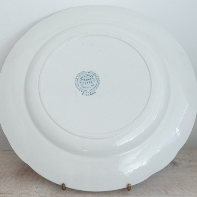 【B】フランスアンティーク・ショワジールロワVILLARDプレート A】フランスアンティーク・ショワジールロワVILLARDプレート