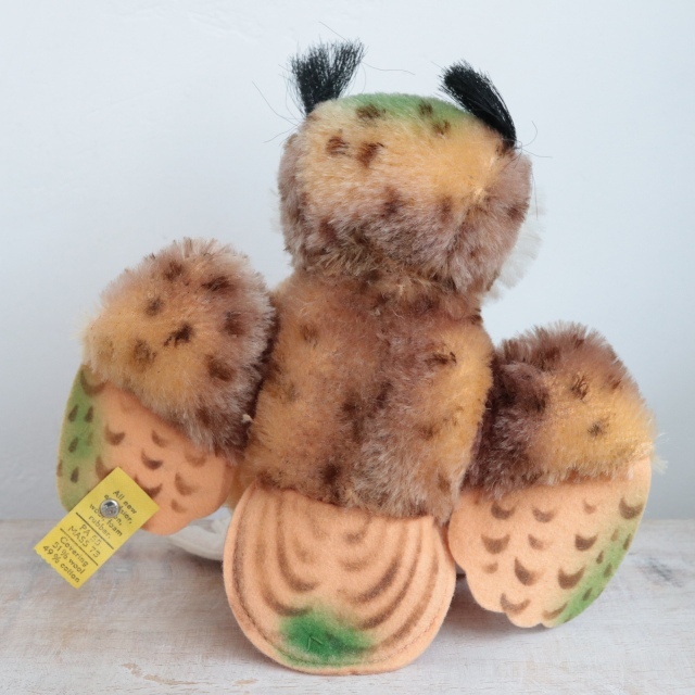 アンティーク シュタイフ フクロウ Steiff Wittie 14cm