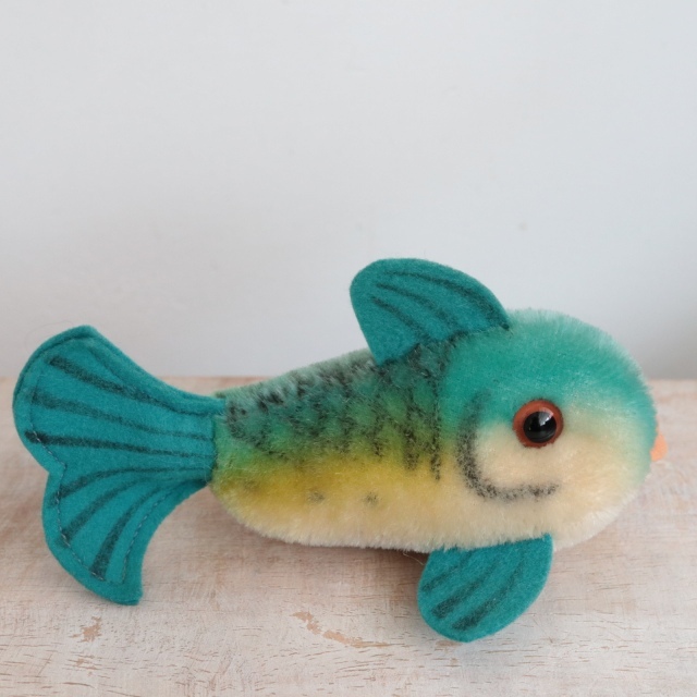 アンティーク シュタイフ 魚 Steiff Flossy 13cm