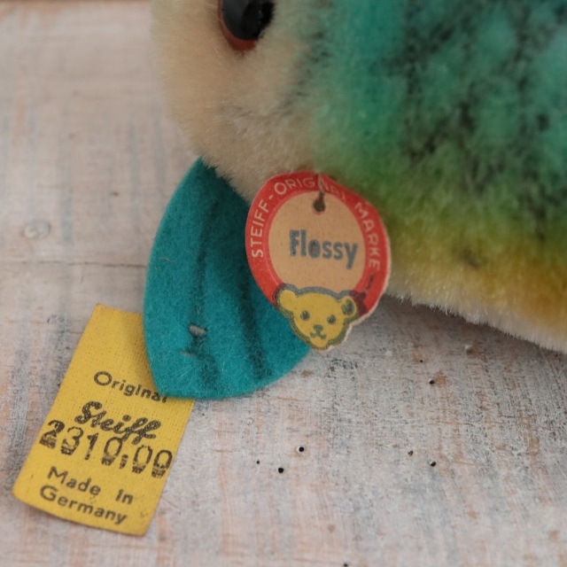 アンティーク シュタイフ 魚 Steiff Flossy 13cm