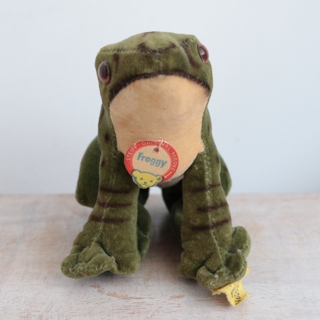 アンティーク シュタイフ カエル Steiff Froggy 8cm