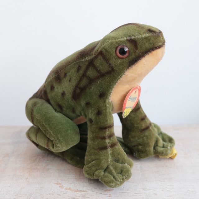 アンティーク シュタイフ カエル Steiff Froggy 8cm
