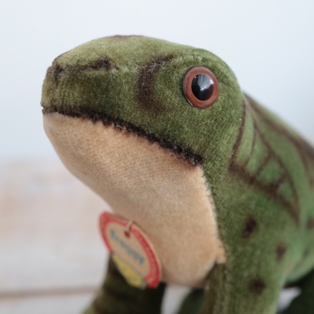 アンティーク シュタイフ カエル Steiff Froggy 8cm