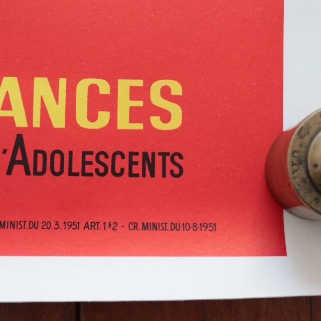 エルベ モルバン ビンテージポスター 1966年 Jeunesse au plein air Herve Morvan