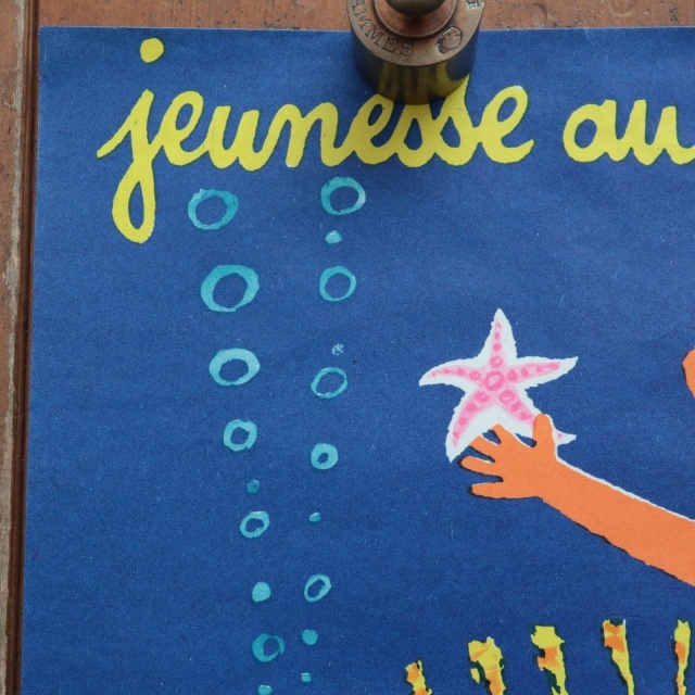 エルベ モルバン ビンテージポスター Jeunesse au plein air 1975年 Herve Morvan