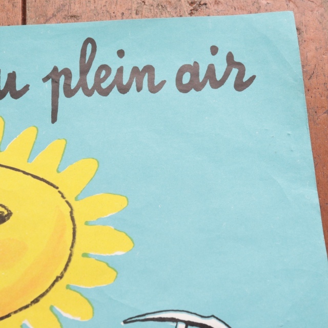 エルベ モルバン ビンテージポスター Jeunesse au plein air 1969年 Herve Morvan