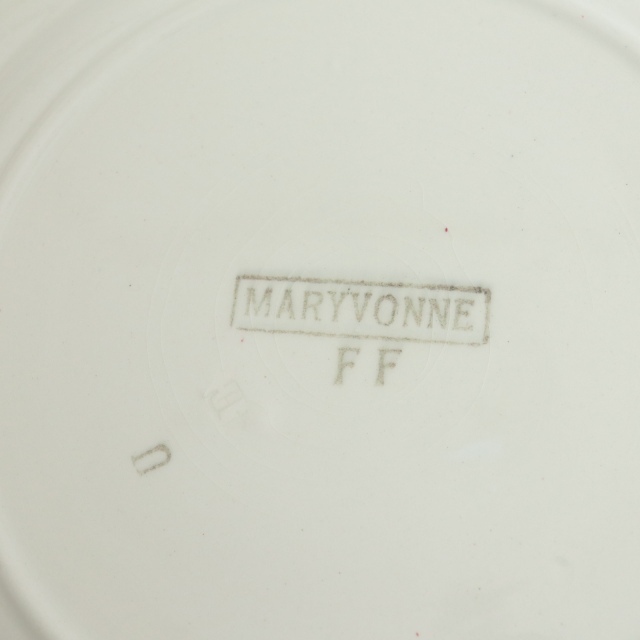 アンティーク プレート MARYVONNE 平皿 フランス ペクソンヌ製 PEXONNE Fenal Freres