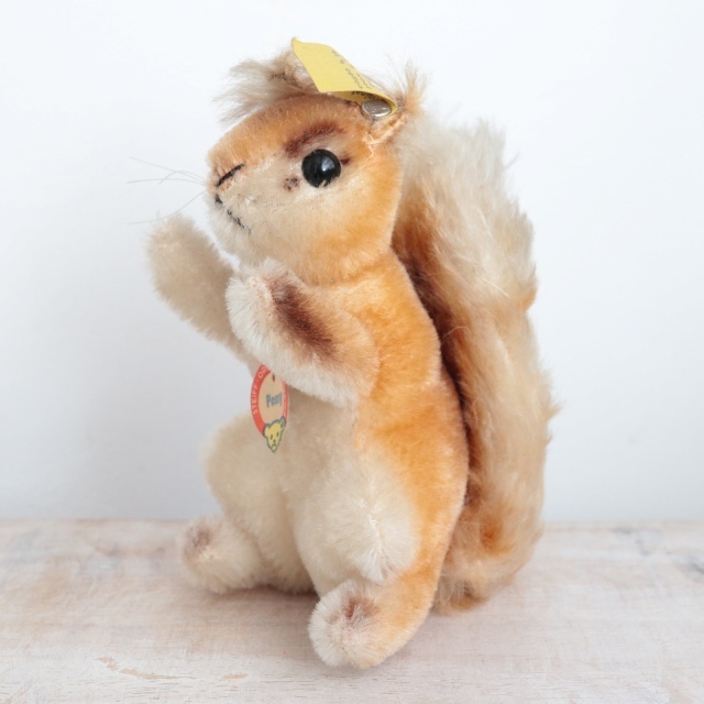 アンティーク シュタイフ リス Steiff Possy 14cm