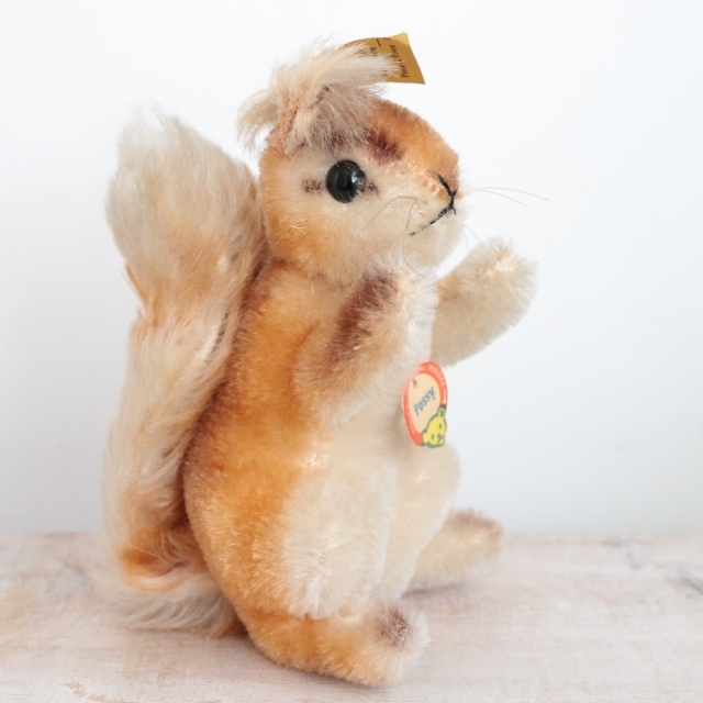 アンティーク シュタイフ リス Steiff Possy 14cm