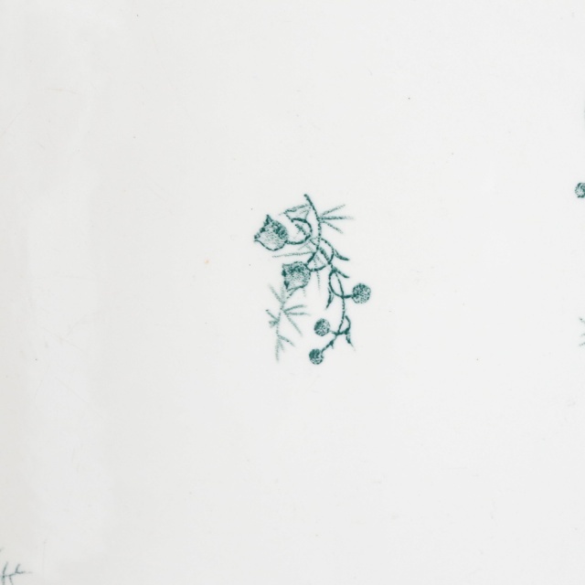 アンティーク 大皿 深皿 スズラン フランス サンタマン製 MUGUET ST.AMAND AMANDINOISE