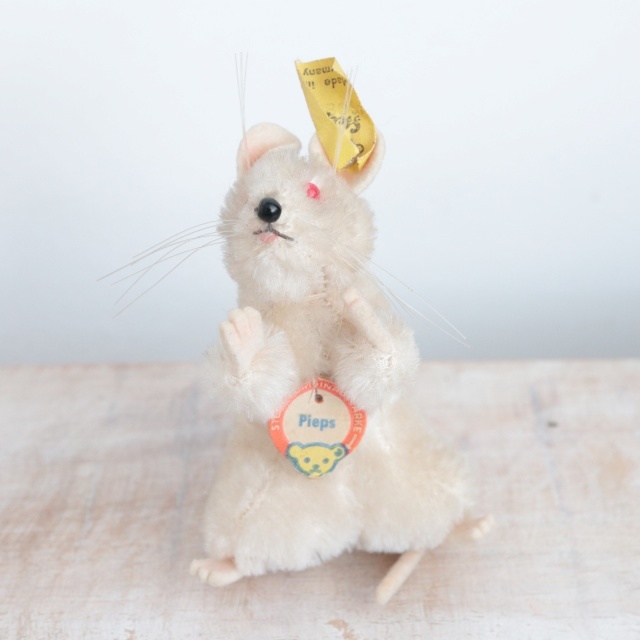 アンティーク シュタイフ ネズミ Steiff Pieps 8cm