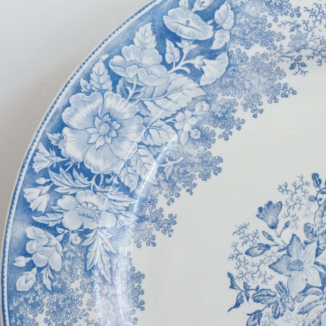 アンティーク プレート 大皿 FLEURS フランス ペクソンヌ製 PEXONNE Fenal Freres