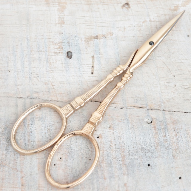 アンティーク手芸はさみ クローバー ゴールド フランス ノジャン製 NOGENT