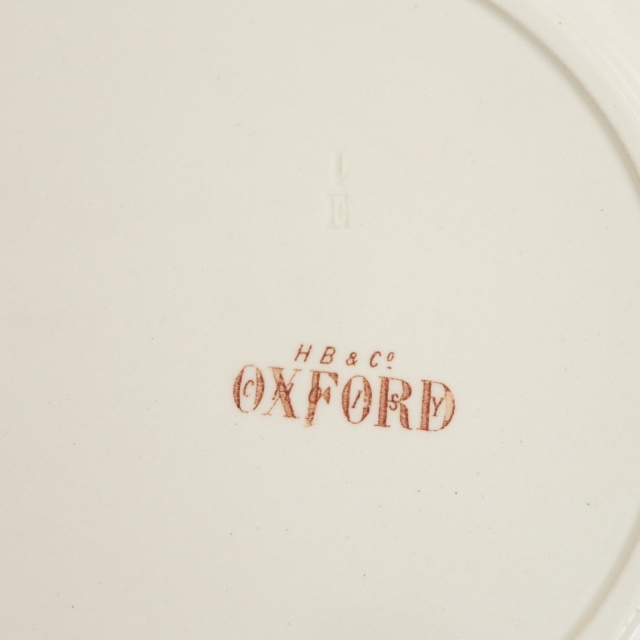 アンティーク プレート 花と小鳥 OXFORD フランス ショワジールロワ製 CHOISY LE ROI