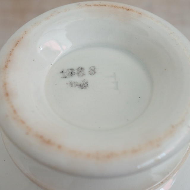 アンティーク カフェオレボウル フランス サルグミンヌ製 SARREGUEMINES