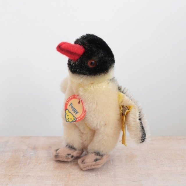 アンティーク シュタイフ ペンギン Steiff Peggy 7cm