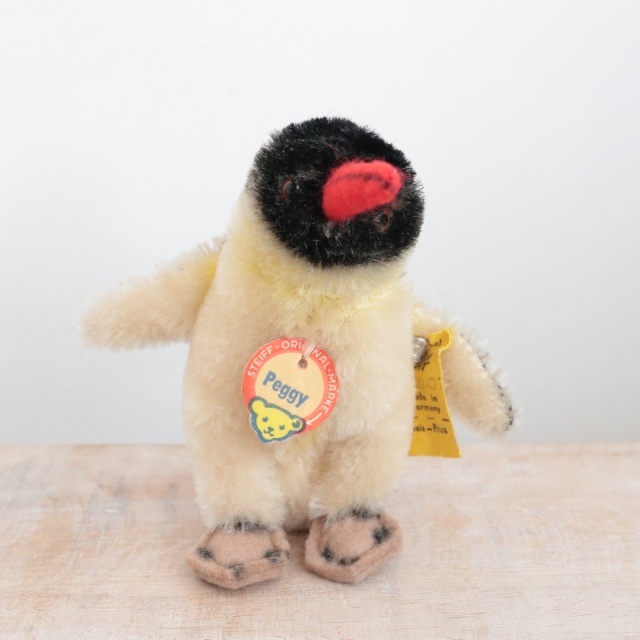 アンティーク シュタイフ ペンギン Steiff Peggy 7cm