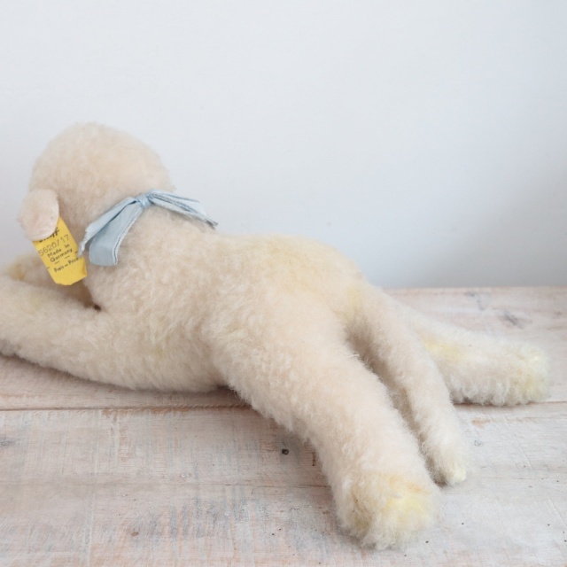 アンティーク シュタイフ お眠りヒツジ Steiff Floppy Lamby 17cm