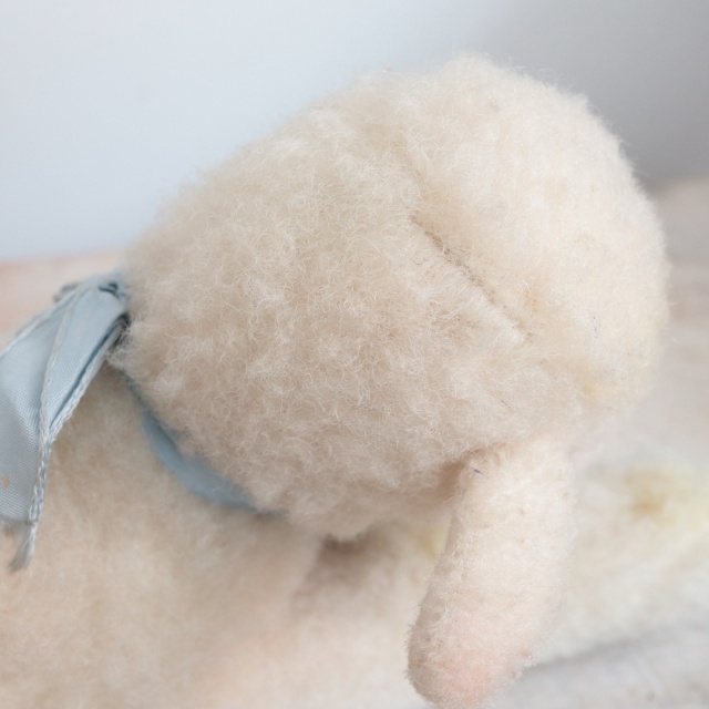 アンティーク シュタイフ お眠りヒツジ Steiff Floppy Lamby 17cm
