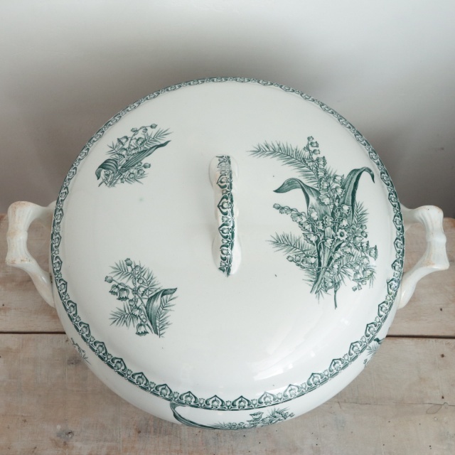 アンティーク スーピエール レギュミエ スズラン フランス サンタマン