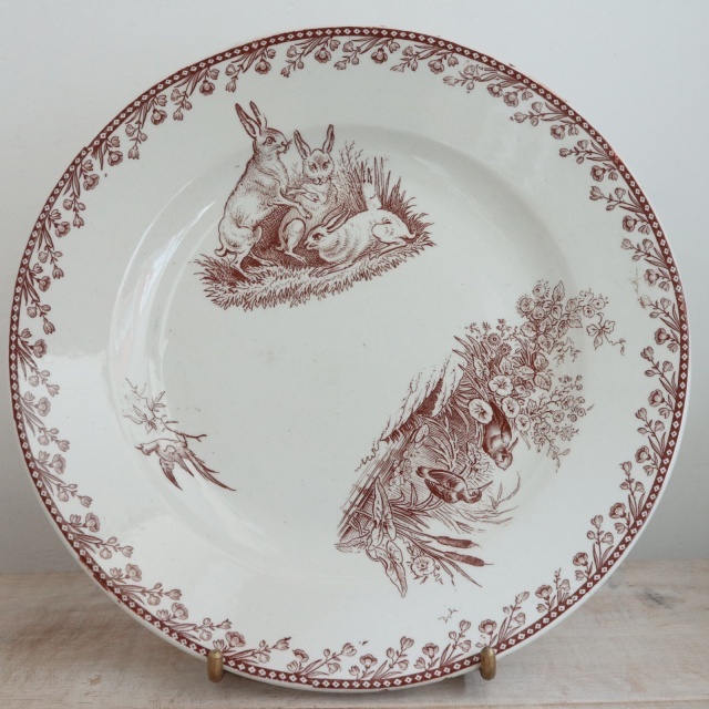 希少　フランスアンティーク　PEXONNE ペクソンヌ　オーバルプレート　美品 希少 フランスアンティーク PEXONNE ペクソンヌ オーバルプレート 極美