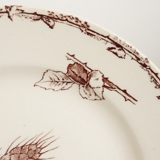 アンティーク プレート デザート皿 フランス ショワジールロワ製