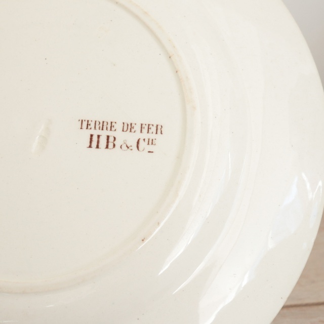 アンティーク プレート デザート皿 フランス ショワジールロワ製