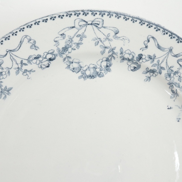 アンティークプレート ディナー皿 モーツァルト MOZART フランス サルグミンヌ製 U&C SARREGUEMINES