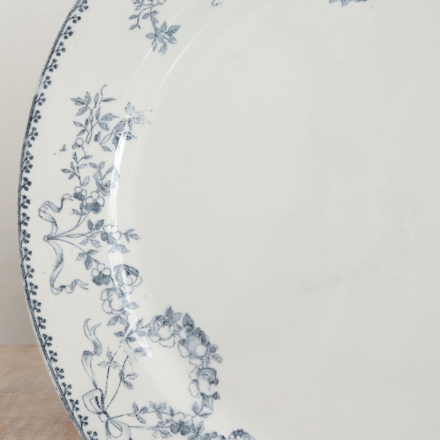 アンティークプレート ディナー皿 モーツァルト MOZART フランス サルグミンヌ製 U&C SARREGUEMINES