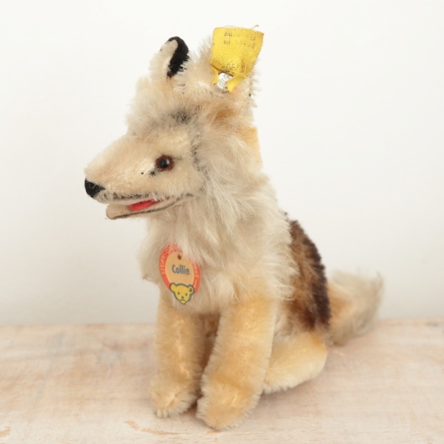 アンティーク シュタイフ コリー Steiff Collie 12cm