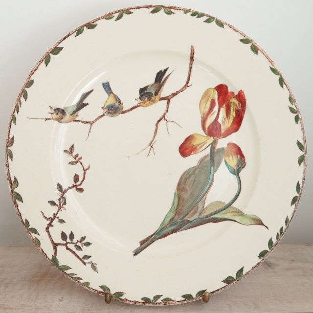 ⭐️フランスアンティーク⭐️コンポティエ⭐️花と小鳥⭐️