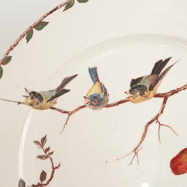 ⭐️フランスアンティーク⭐️コンポティエ⭐️花と小鳥⭐️