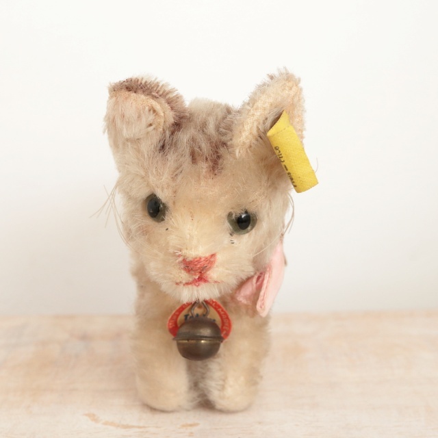 アンティーク シュタイフ ネコ Steiff Tabby 10cm