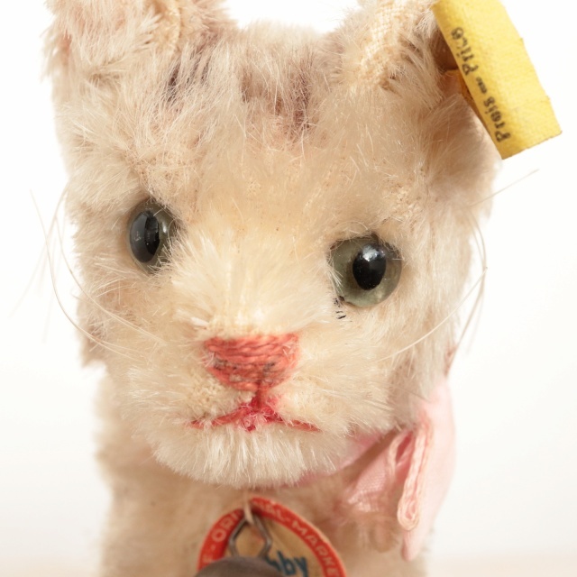 アンティーク シュタイフ ネコ Steiff Tabby 10cm