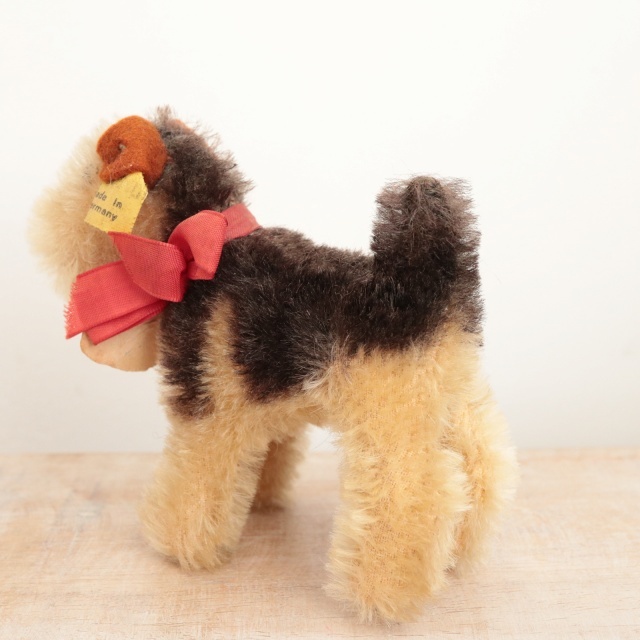 アンティーク シュタイフ エアデールテリア Steiff Terry 8cm