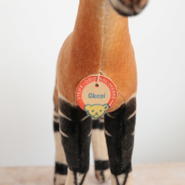 アンティーク シュタイフ オカピ ぬいぐるみ Steiff Okapi 14cm