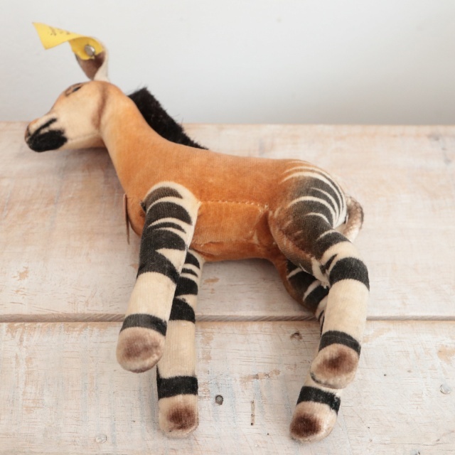 アンティーク シュタイフ オカピ ぬいぐるみ Steiff Okapi 14cm