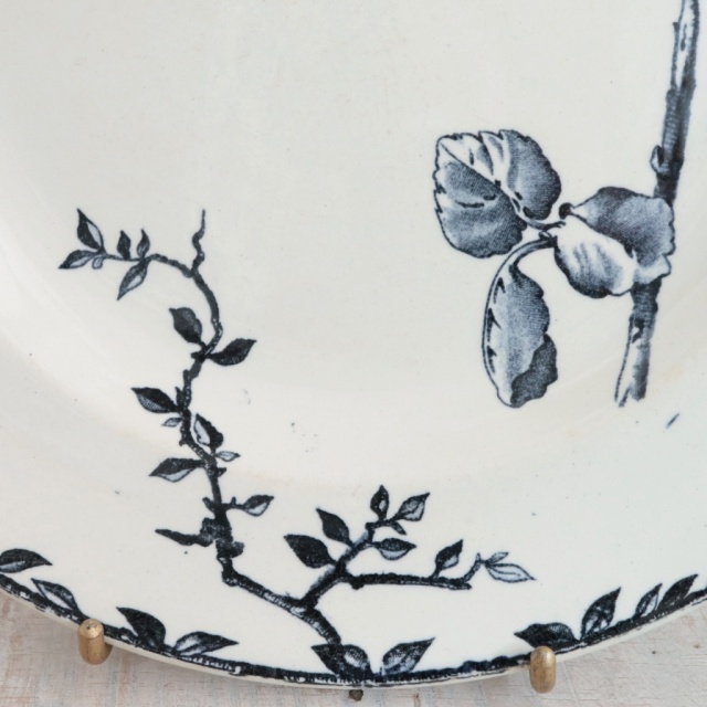 アンティーク プレート PRINTEMPS 皿 Emile bourgeois フランス ショワジールロワ製 CHOISY LE ROI