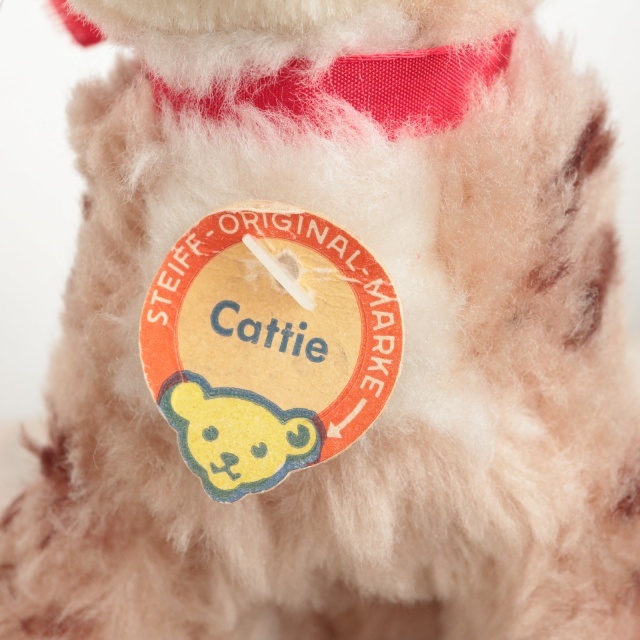 アンティーク シュタイフ ネコ Steiff Cattie 18cm