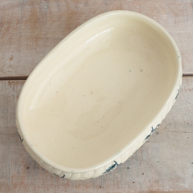 アンティーク フタ付き小物入れ NIGELLA フランス サンタマン製 SAINT AMAND HAMAGE
