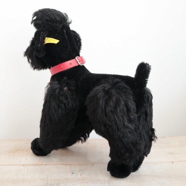 アンティーク シュタイフ プードル ブラック Steiff Snobby 22cm
