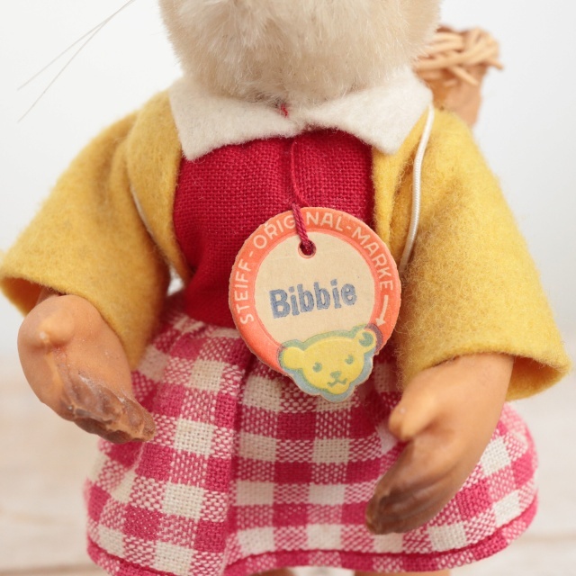 アンティーク シュタイフ ウサギ Steiff Bibbie 12cm