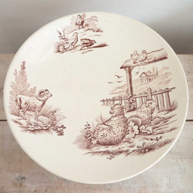 アンティーク コンポティエ RUSTIC フランス サラン製 SALINS