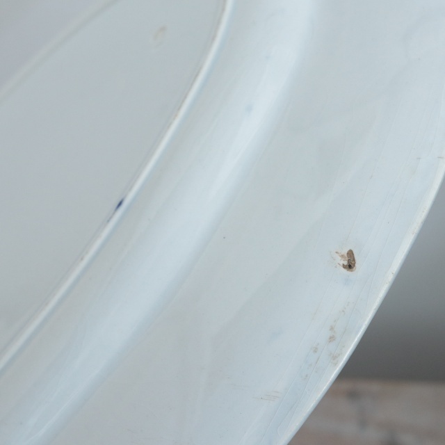 アンティークプレート オーバル皿 スズラン FLORA MUGUET フランス